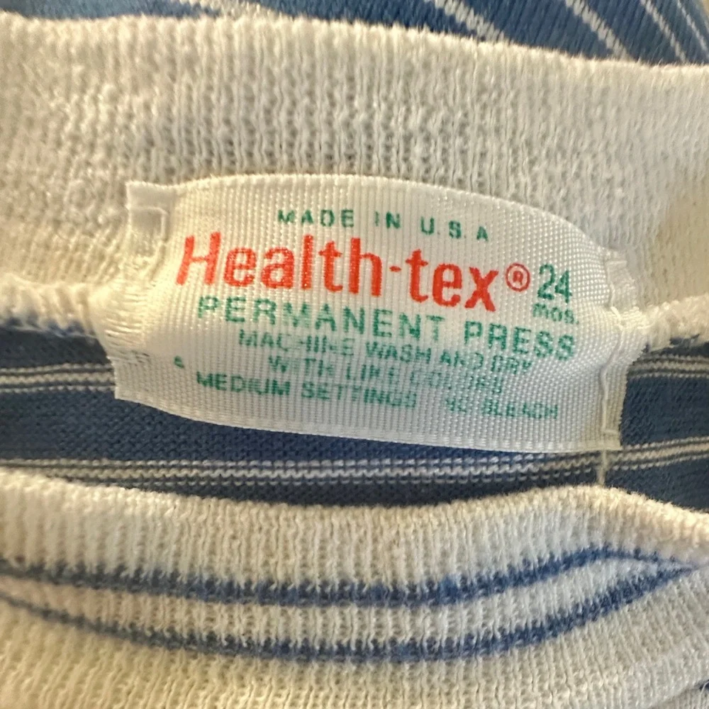 Vintage Health-Tex Made in USA Baseball Romper Infant Size 24 Months‎